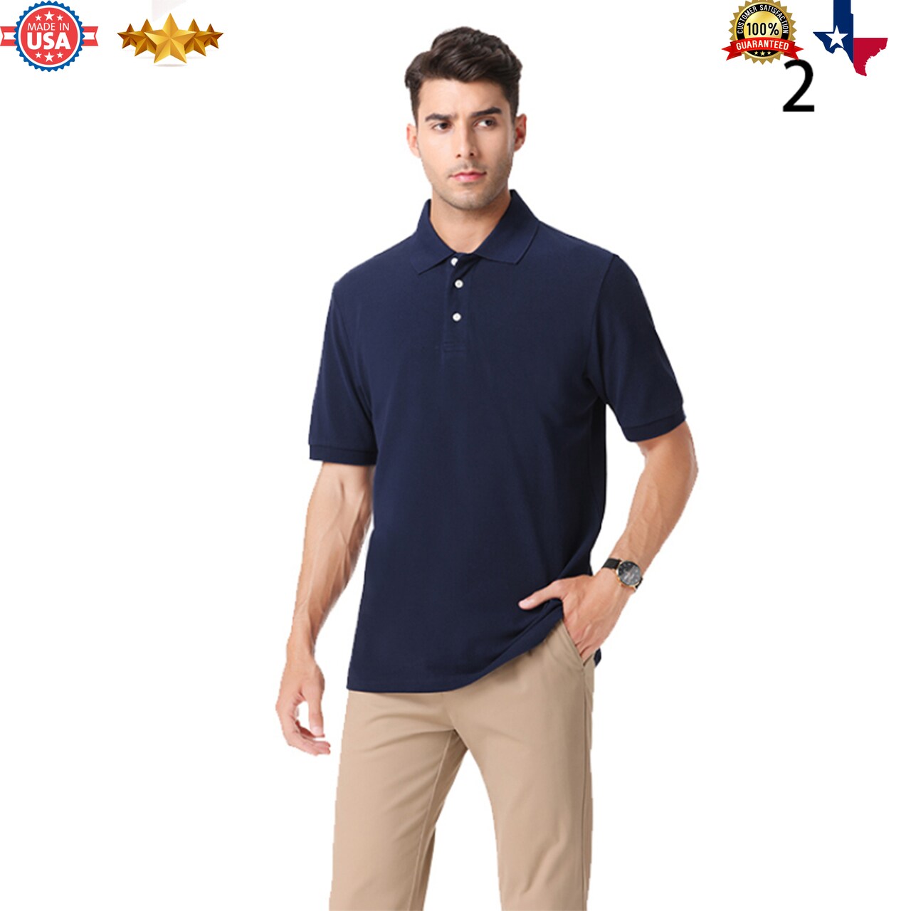 Relaxed-Fit Short Sleeve Polo Soft fabric, Classic, Slim-fit | RADYAN®